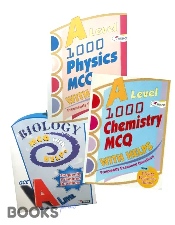 A Level 1000 MCQs with Helps Redspot – 3 Book Bundle