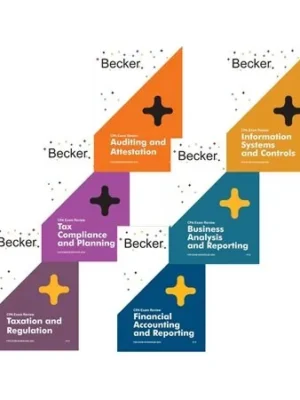 Becker CPA Exam Review 2024 Study Guide Set