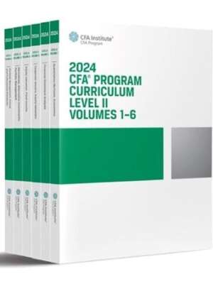 CFA Program Curriculum Level 2 2024 6 Volume Set