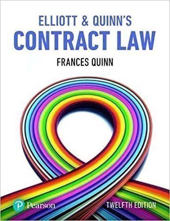 Contract Law 12th Edition by Elliot & Quinn Pearson