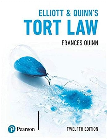 Elliott & Quinn Tort Law 12th Edition