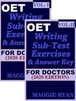 OET Writing with 20 Sample Letters for Doctors 2020 Edition Vol 1 & Vol 2