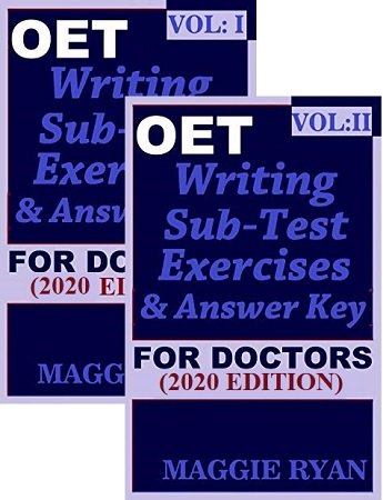 OET Writing with 20 Sample Letters for Doctors 2020 Edition Vol 1 & Vol 2