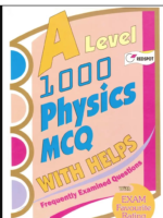 GCE A Level 1000 Physics MCQ with Helps 2020 Edition Redspot