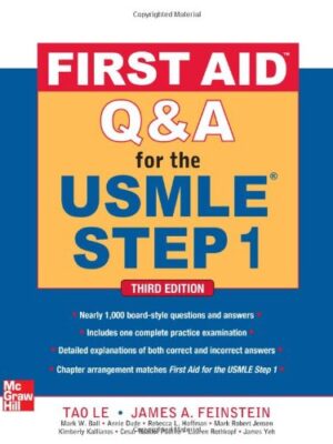 First Aid Q&A for the USMLE Step 1 Premium Black & white Print